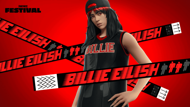 fortnite red roots billie eilish skin