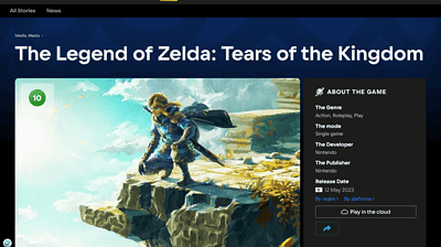 The Legend of Zelda Tears of the Kingdom