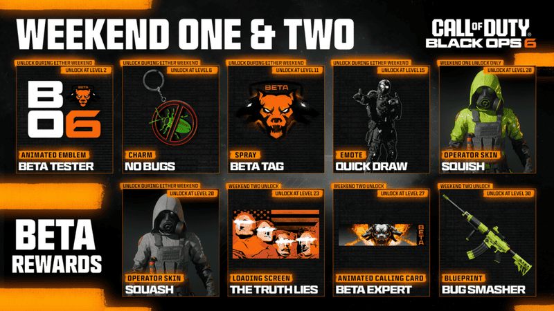 black ops 6 beta rewards