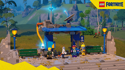 how to craft battle bus station lego fortnite