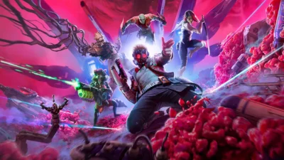 The Guardians of the Galaxy team post dramatically