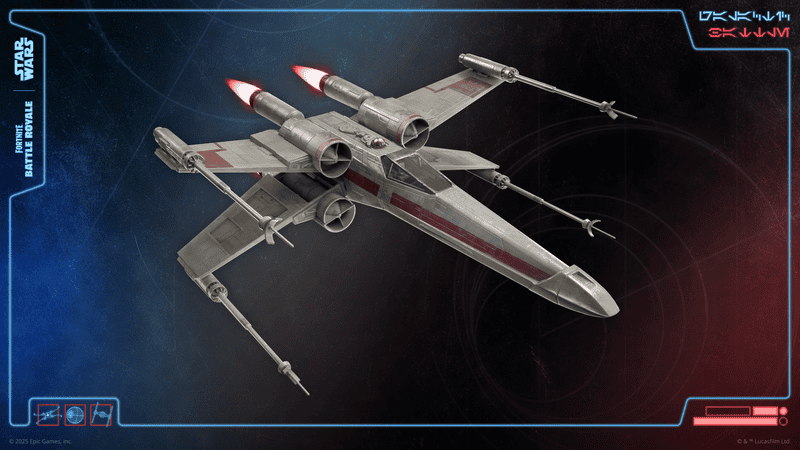 fortnite where to find x-wing