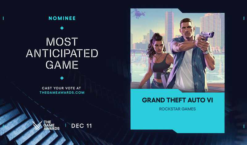 Grand Theft Auto 6 Is The Game Awards' Most Anticipated Game Two Years