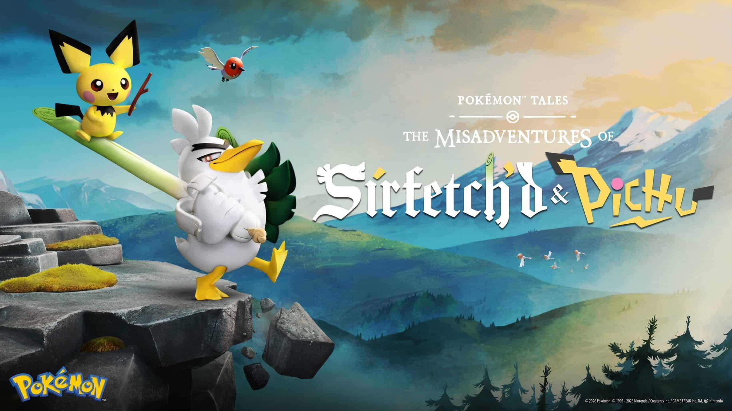 Aardman Shares Our First Look At The Heroes Of Pokémon Tales: The Misadventures of Sirfetch'd & Pichu